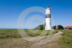 Famous lighthouse on southern Oland, Sweden photo